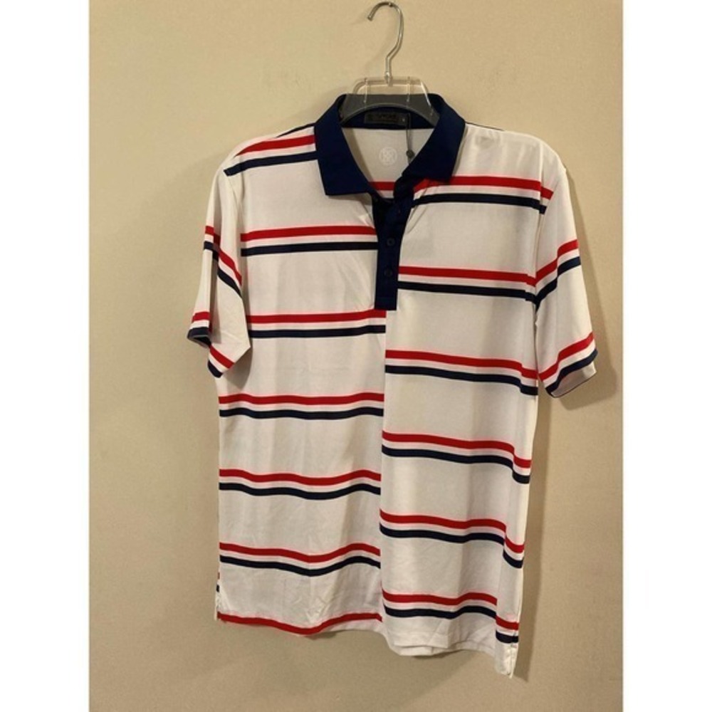 Men’s G/Fore GFore‎ Polo Golf Shirt XL Offset Stripe NWT
